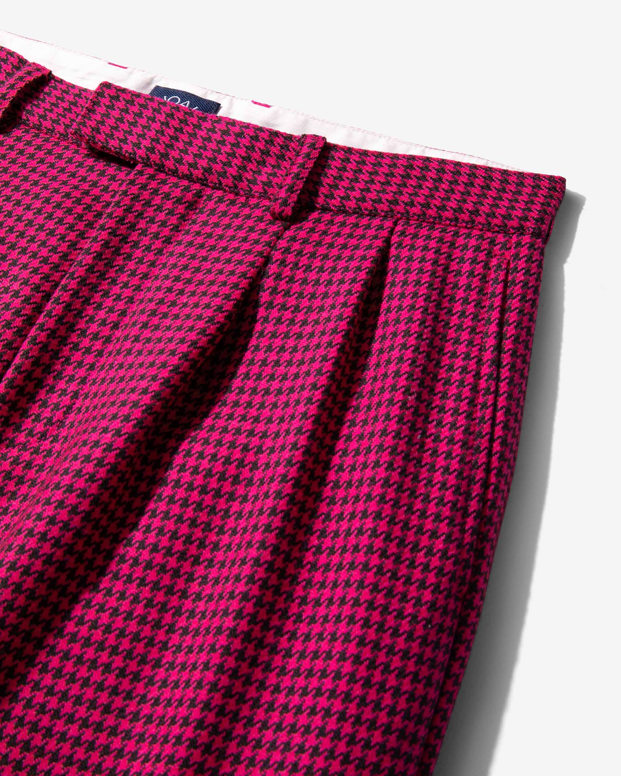 Houndstooth Double-Pleat Trousers sold by Noah NYC product image thumbnail 2