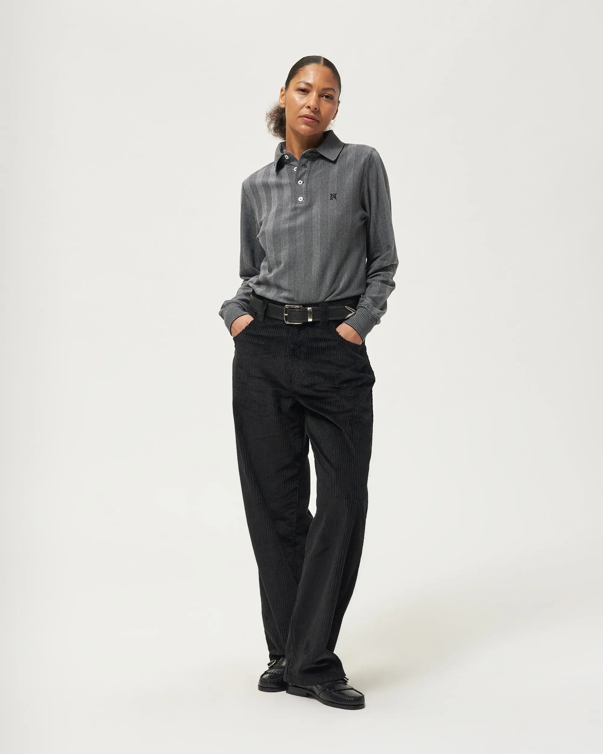 Jacquard Long Sleeve Polo sold by Noah NYC product image thumbnail 5