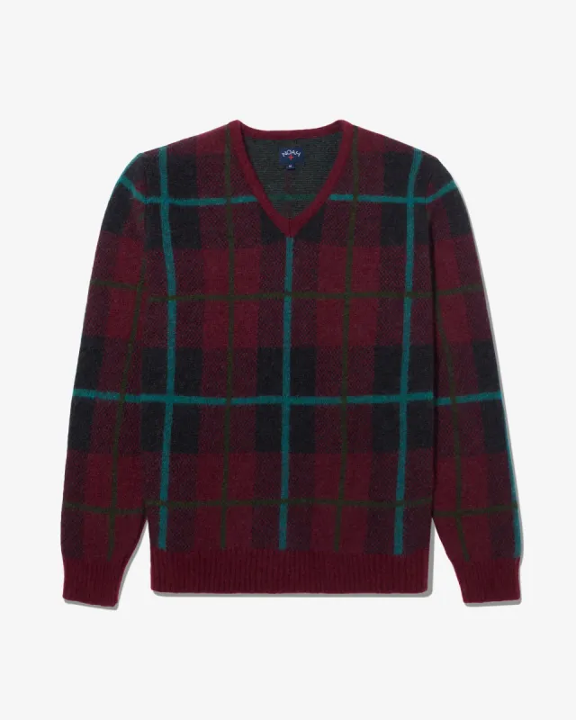 Plaid Mohair Sweater made by Noah NYC
