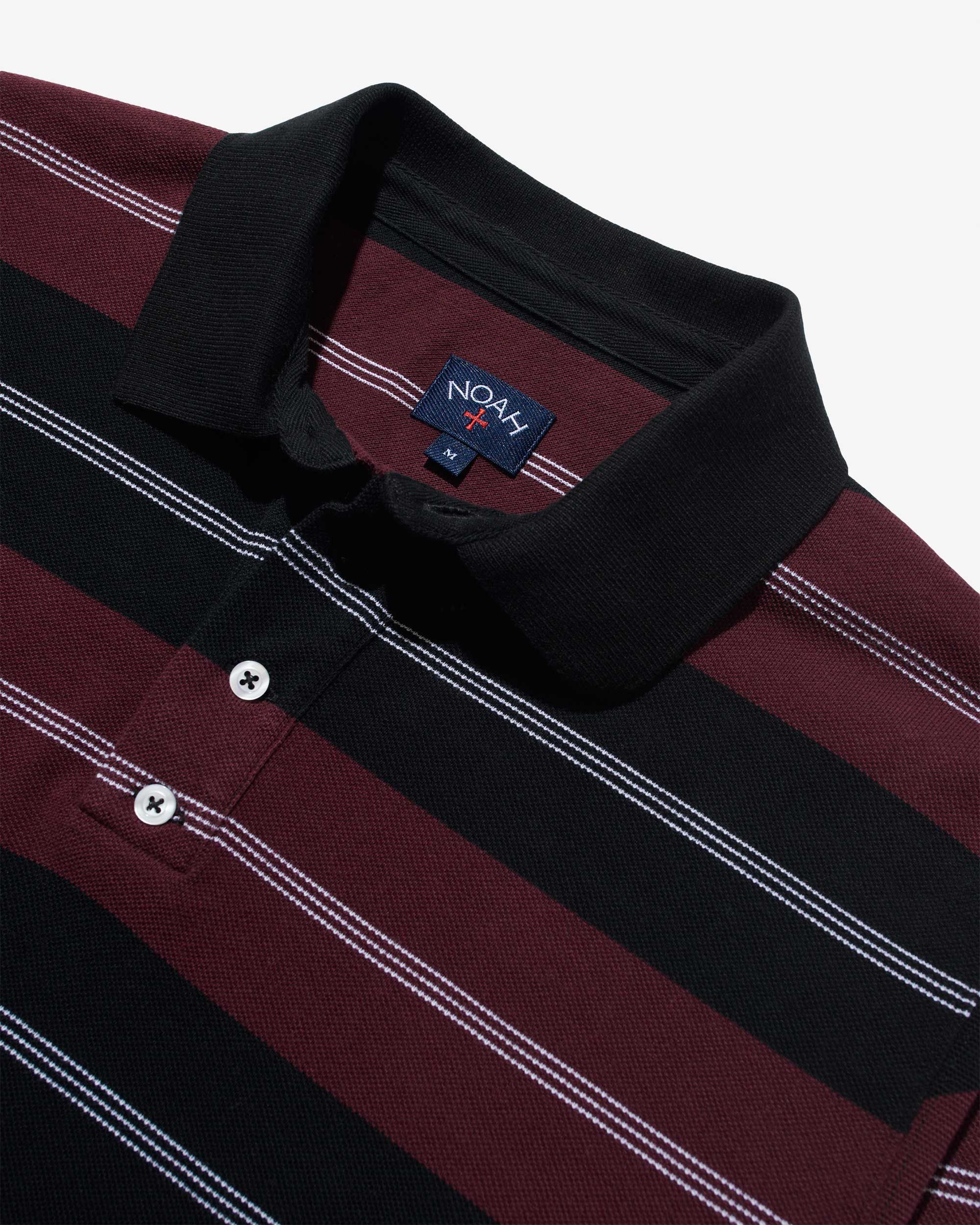 Striped Long Sleeve Pique Polo sold by Noah NYC product image thumbnail 2