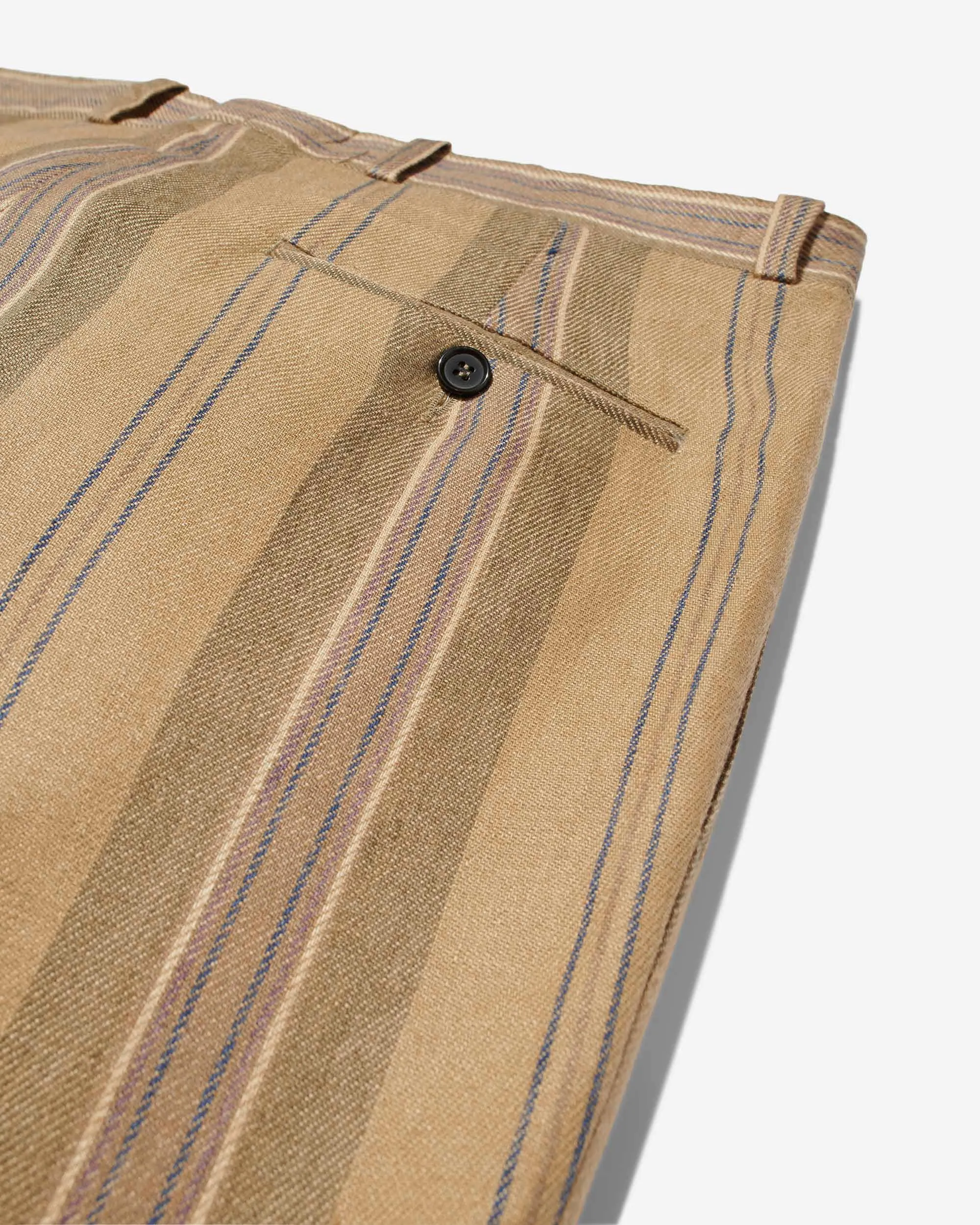 Linen Double-Pleat Trousers sold by Noah NYC product image thumbnail 4