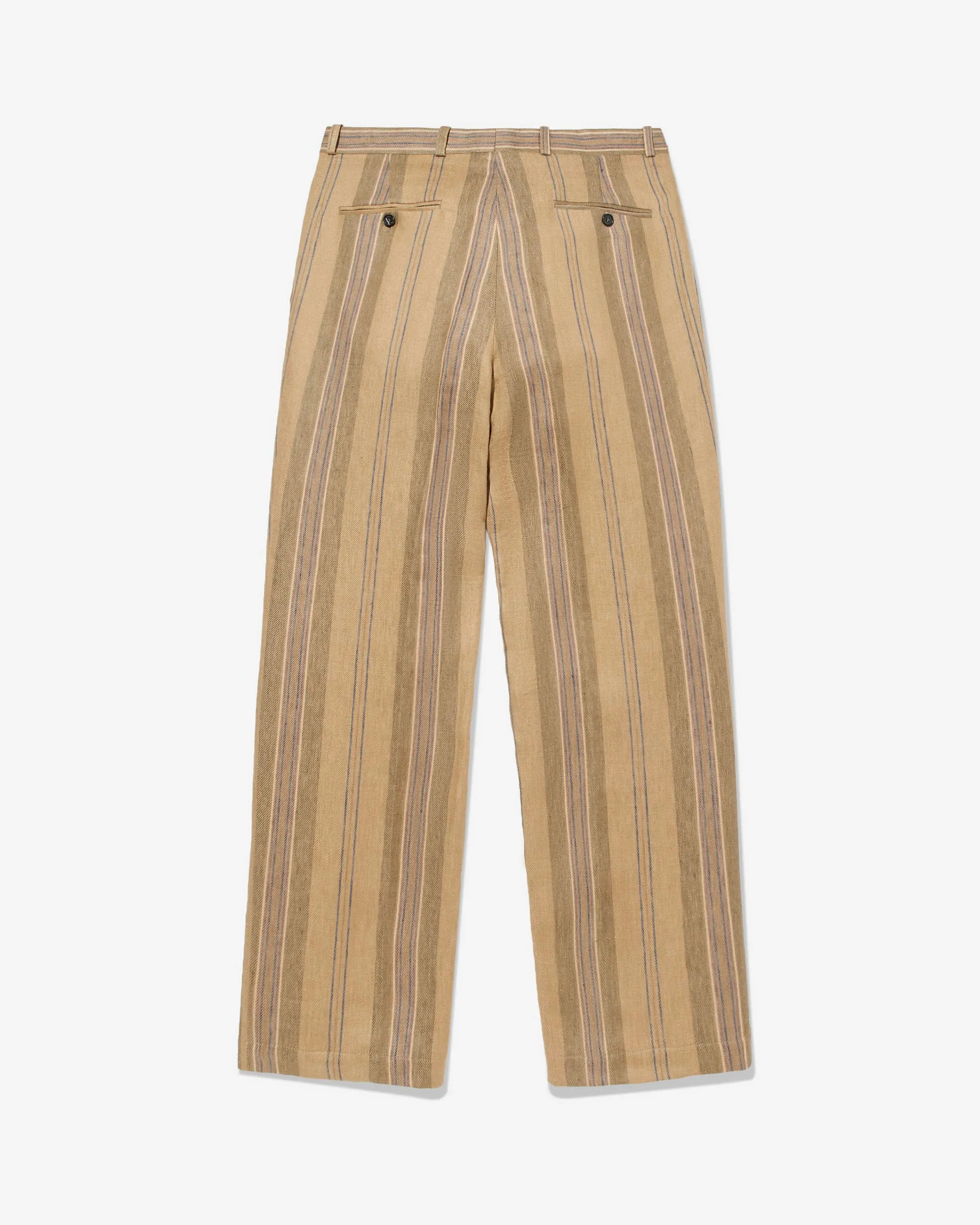 Linen Double-Pleat Trousers sold by Noah NYC product image thumbnail 2
