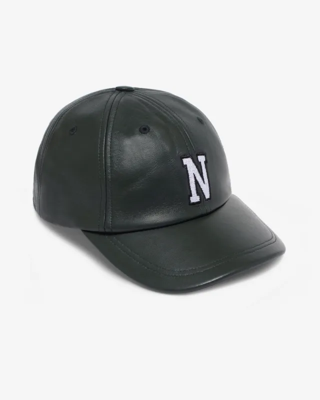 Leather Collegiate 6-Panel sold by Noah NYC