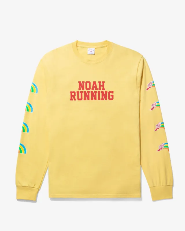Winged Foot Rainbow Long Sleeve Tee sold by Noah NYC