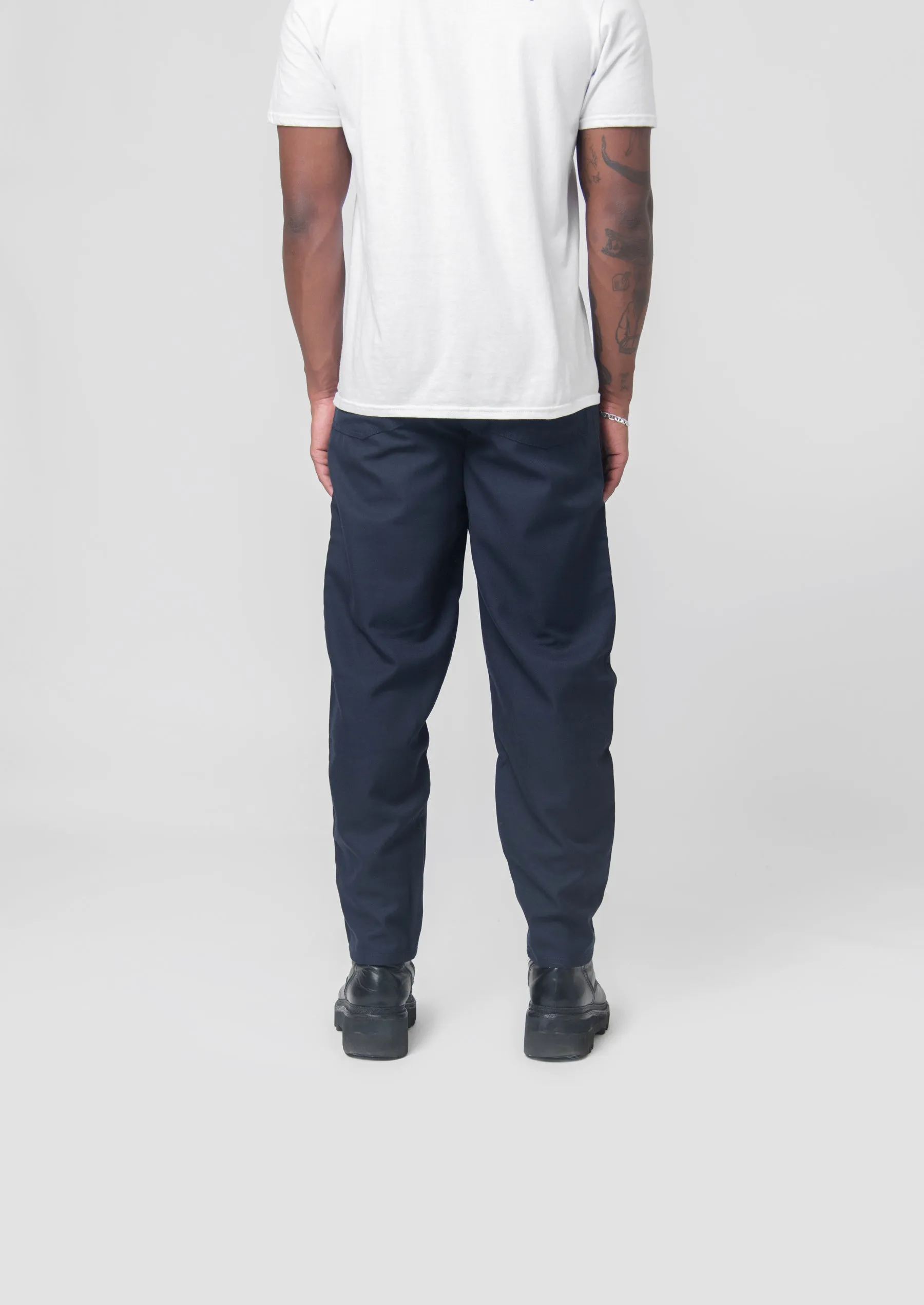 Wool Cut Out Pant Navy FL-P015-W23 sold by Nomad product image thumbnail 5