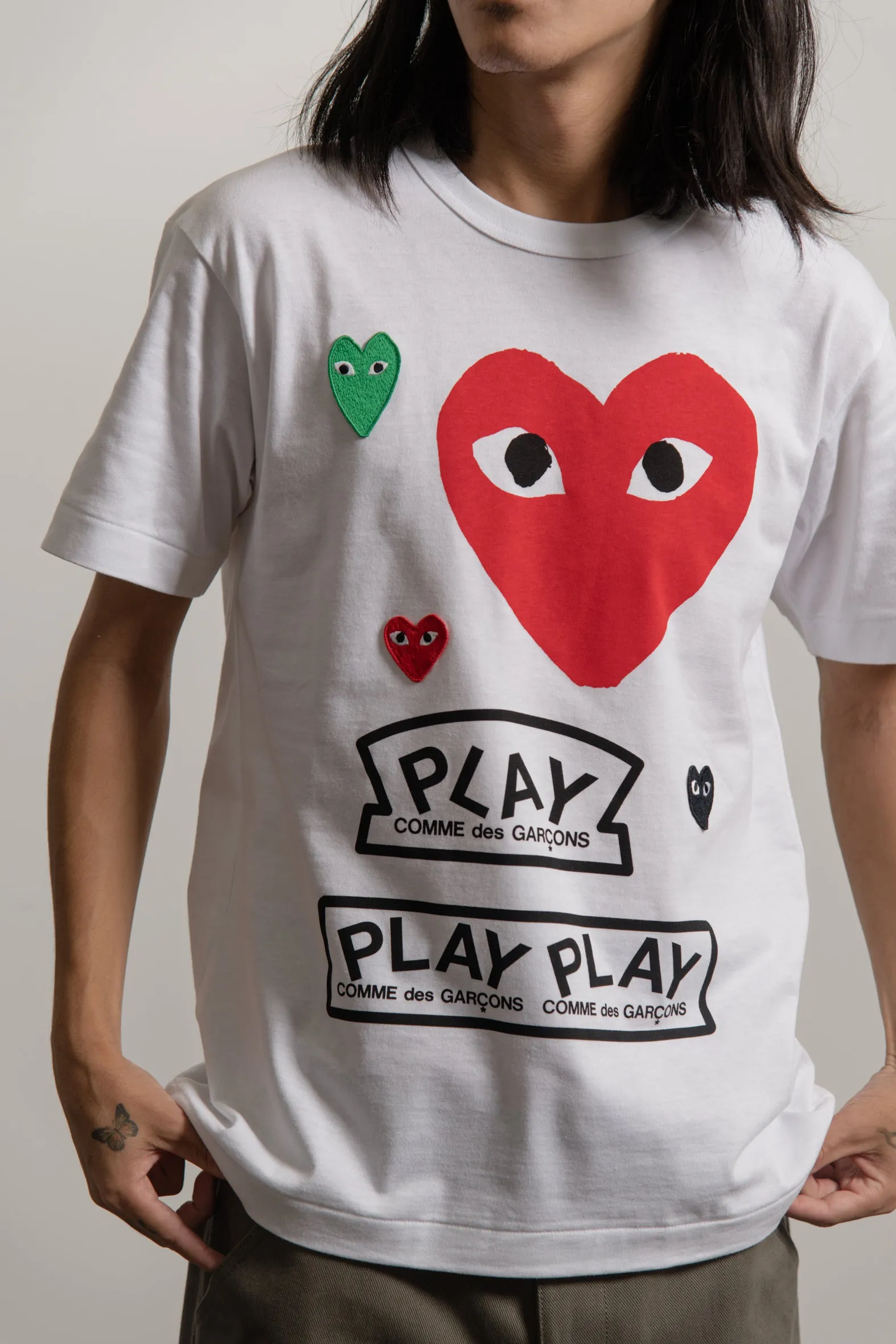 Multi Emblem Tee White/Red T280 sold by Nomad product image thumbnail 3