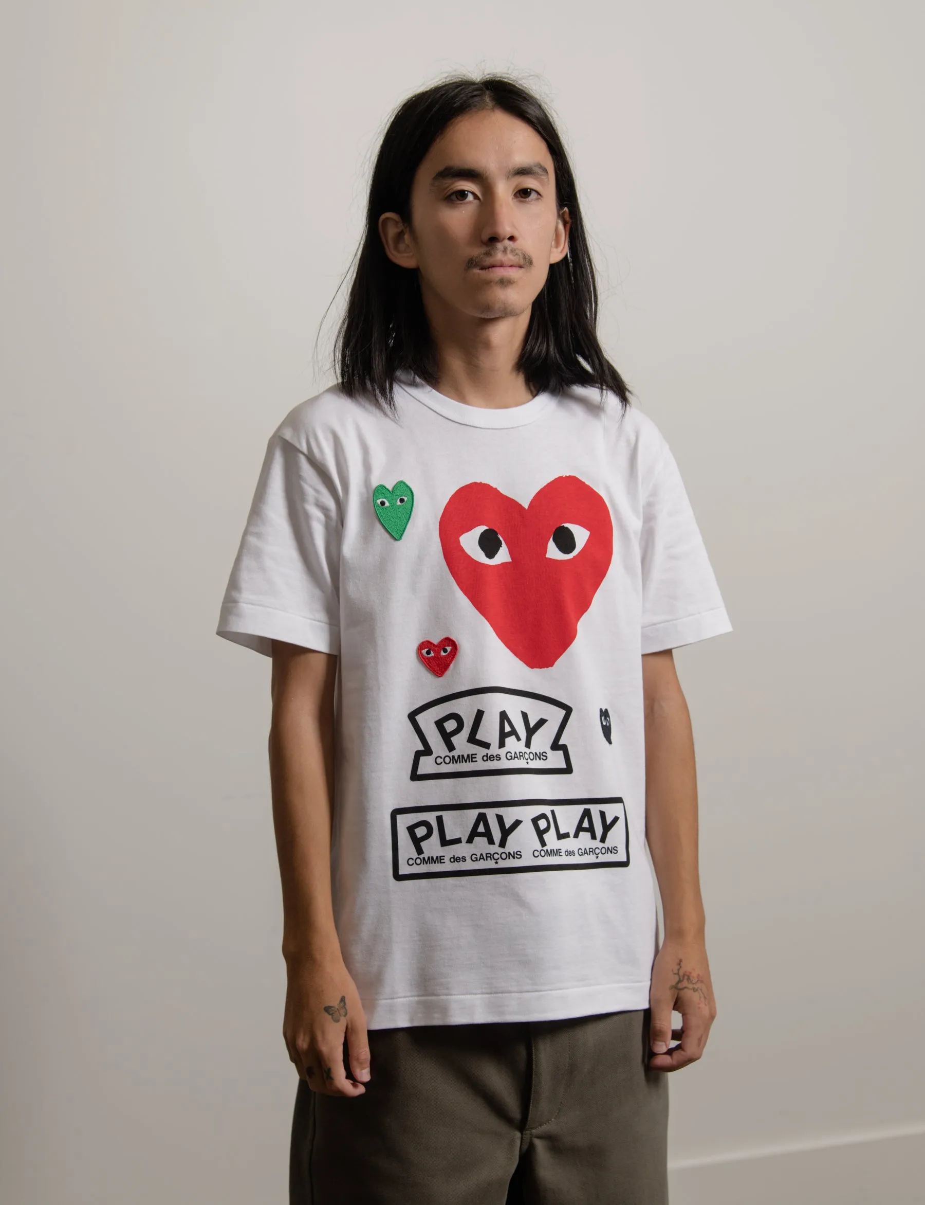 Multi Emblem Tee White/Red T280 sold by Nomad product image thumbnail 2