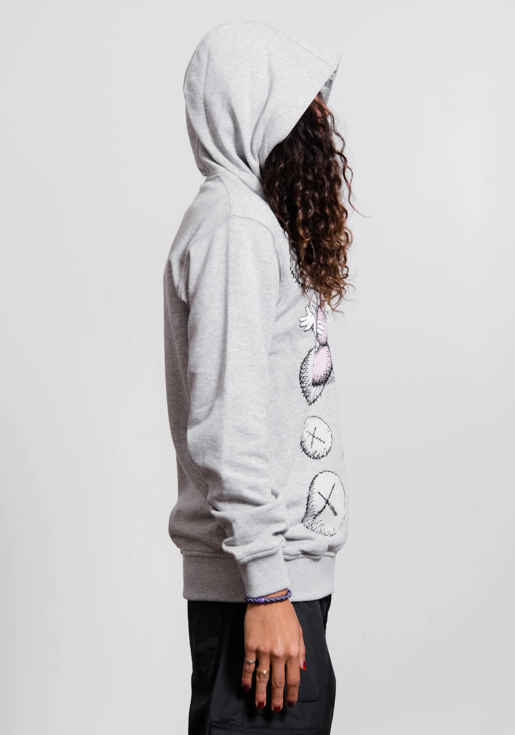 Kaws CDG Logo Hoodie Grey T001 sold by Nomad product image thumbnail 5