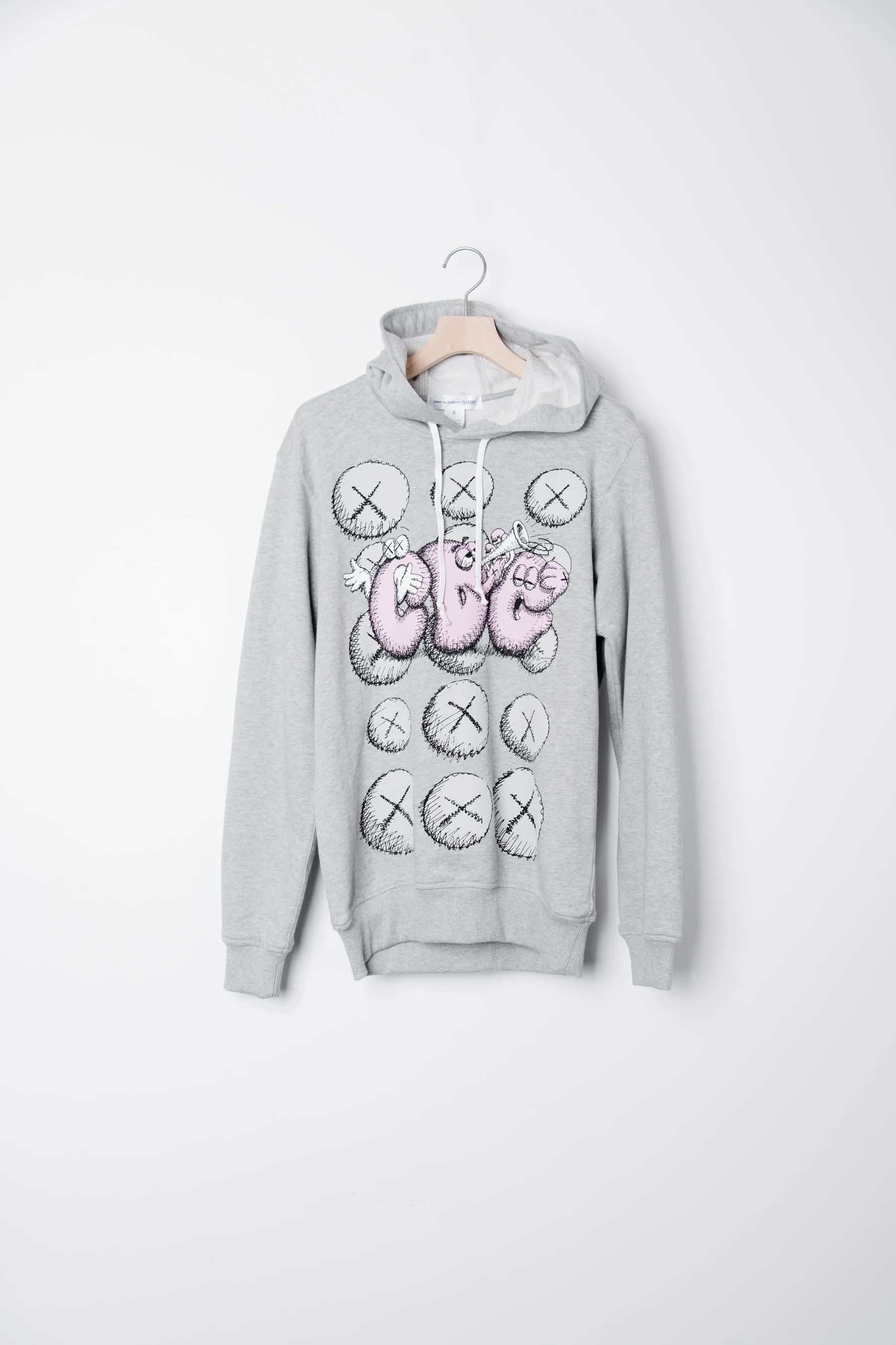 Kaws CDG Logo Hoodie Grey T001 sold by Nomad product image thumbnail 2