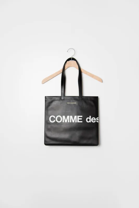 Huge Logo Tote Bag Black made by Comme des Garcons