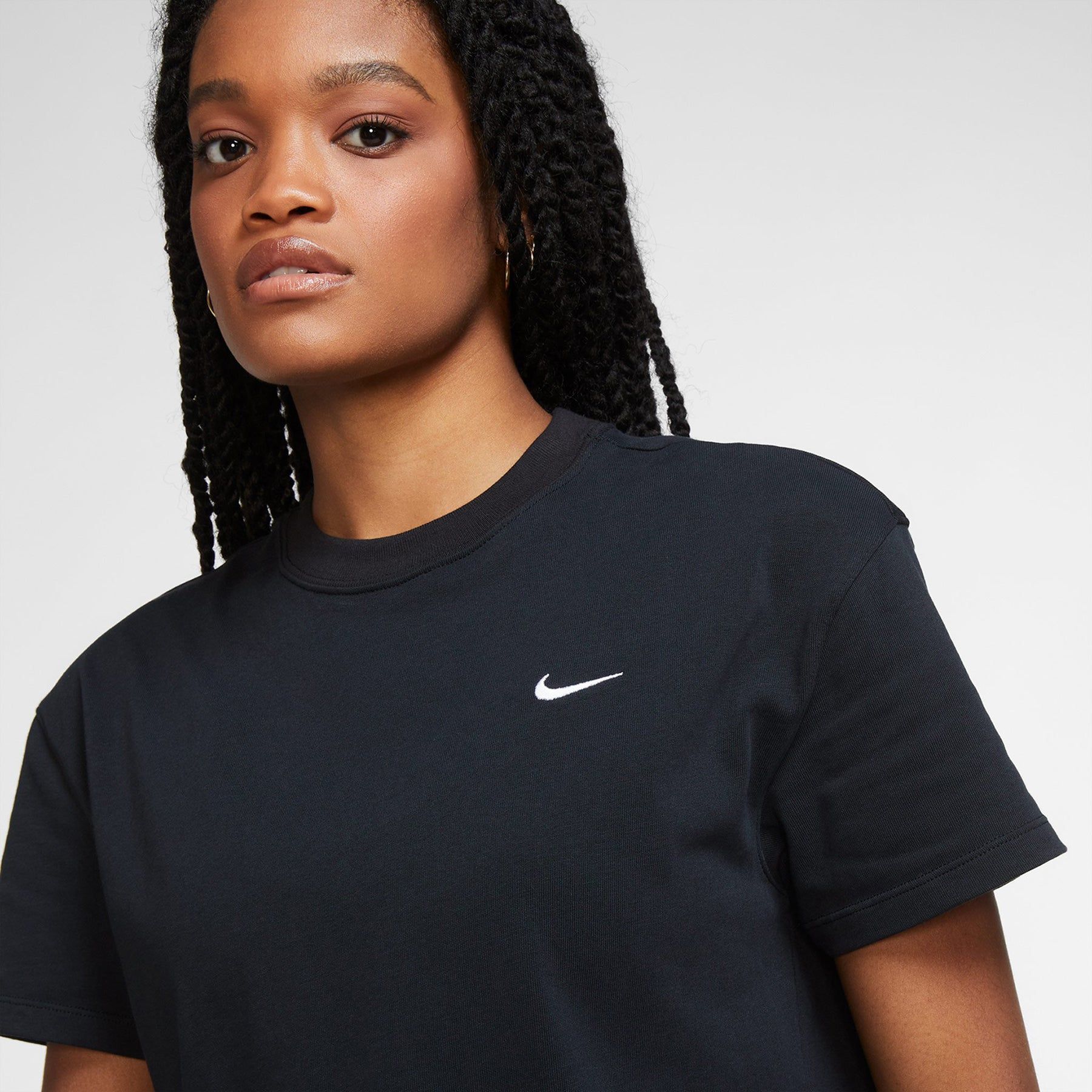 Women's NikeLab Solo Swoosh Tee Black/White CV0560-010 sold by Nomad product image thumbnail 2