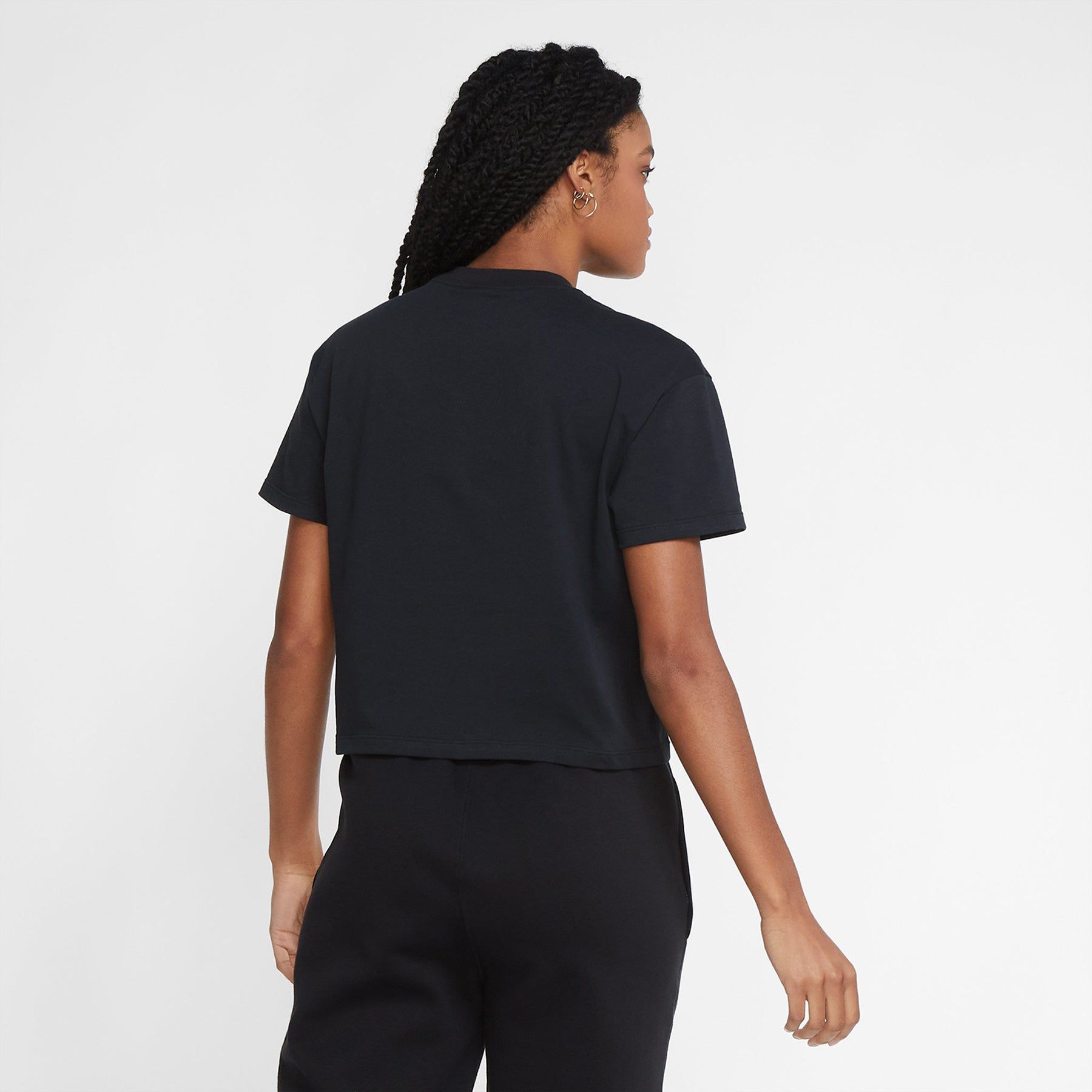 Women's NikeLab Solo Swoosh Tee Black/White CV0560-010 sold by Nomad product image thumbnail 3