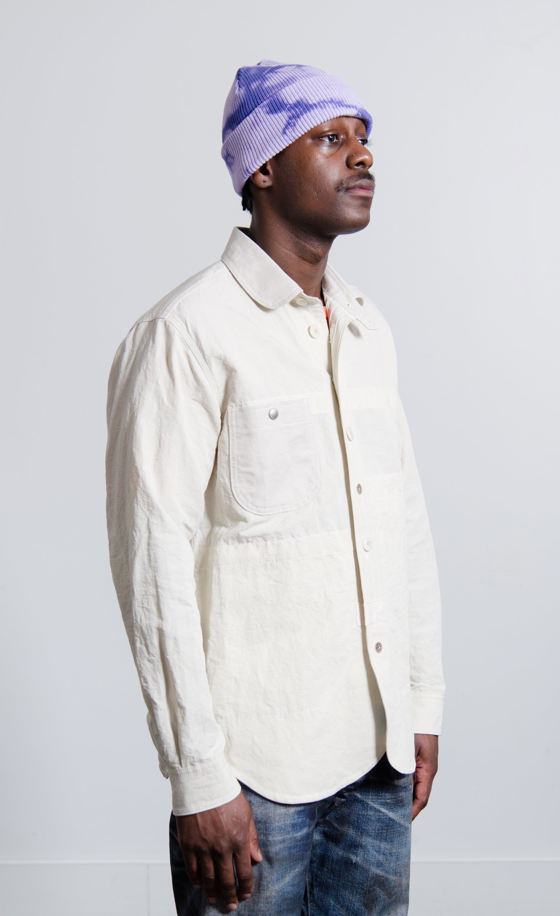 Reversible Linen Oxford Jacket Natural B001 sold by Nomad product image thumbnail 5