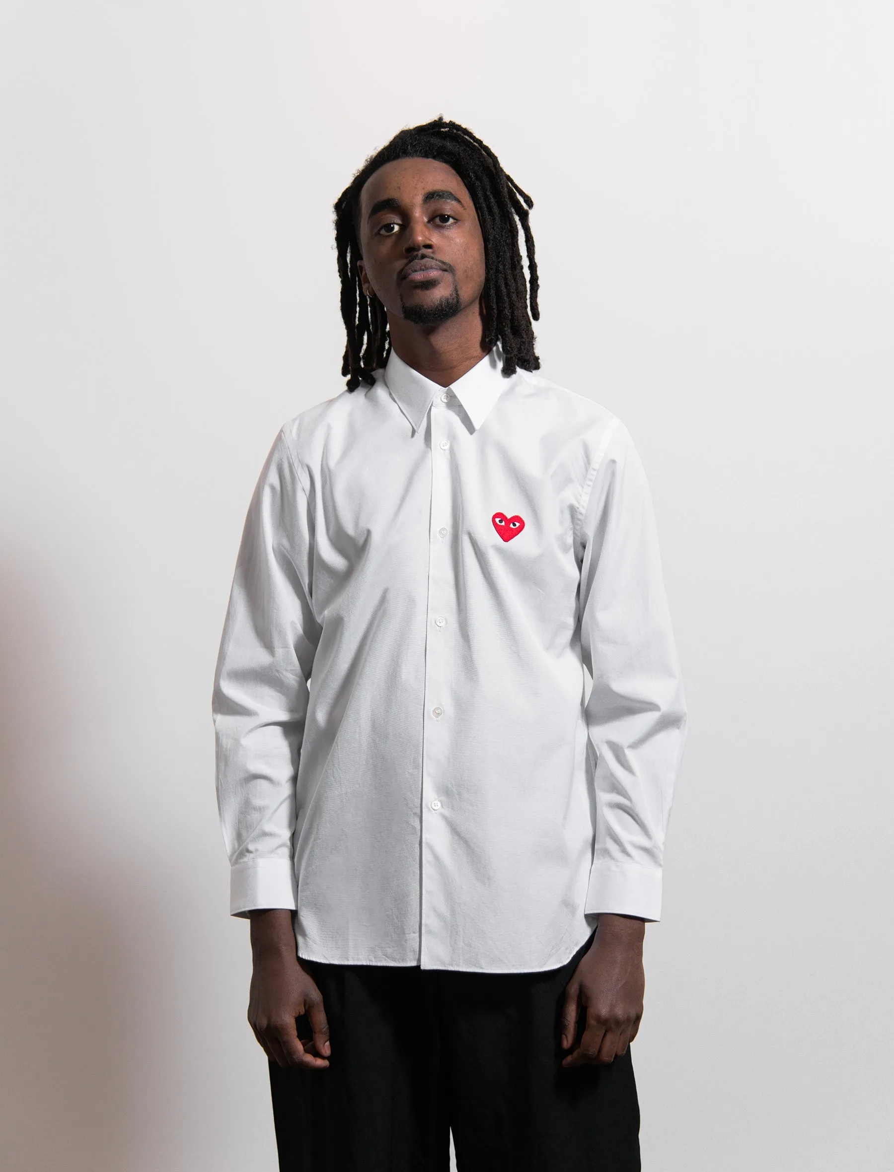Emblem Shirt White/Red B002 sold by Nomad