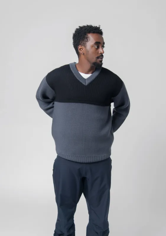 Guardian V-Neck Sweater Coal Grey sold by Nomad