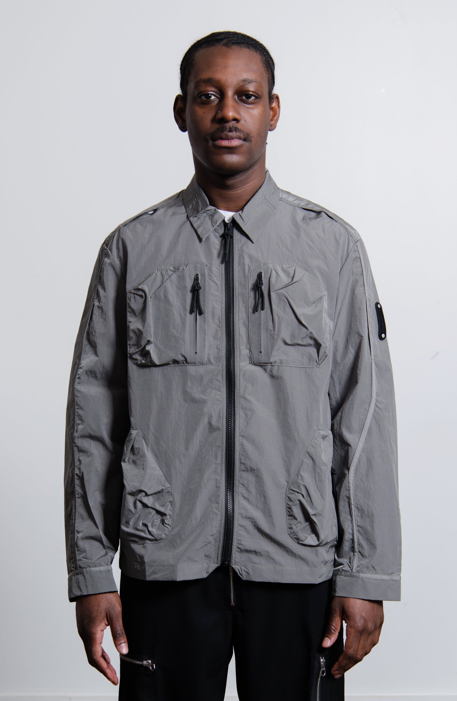 Trellick Overshirt Mid Grey sold by Nomad