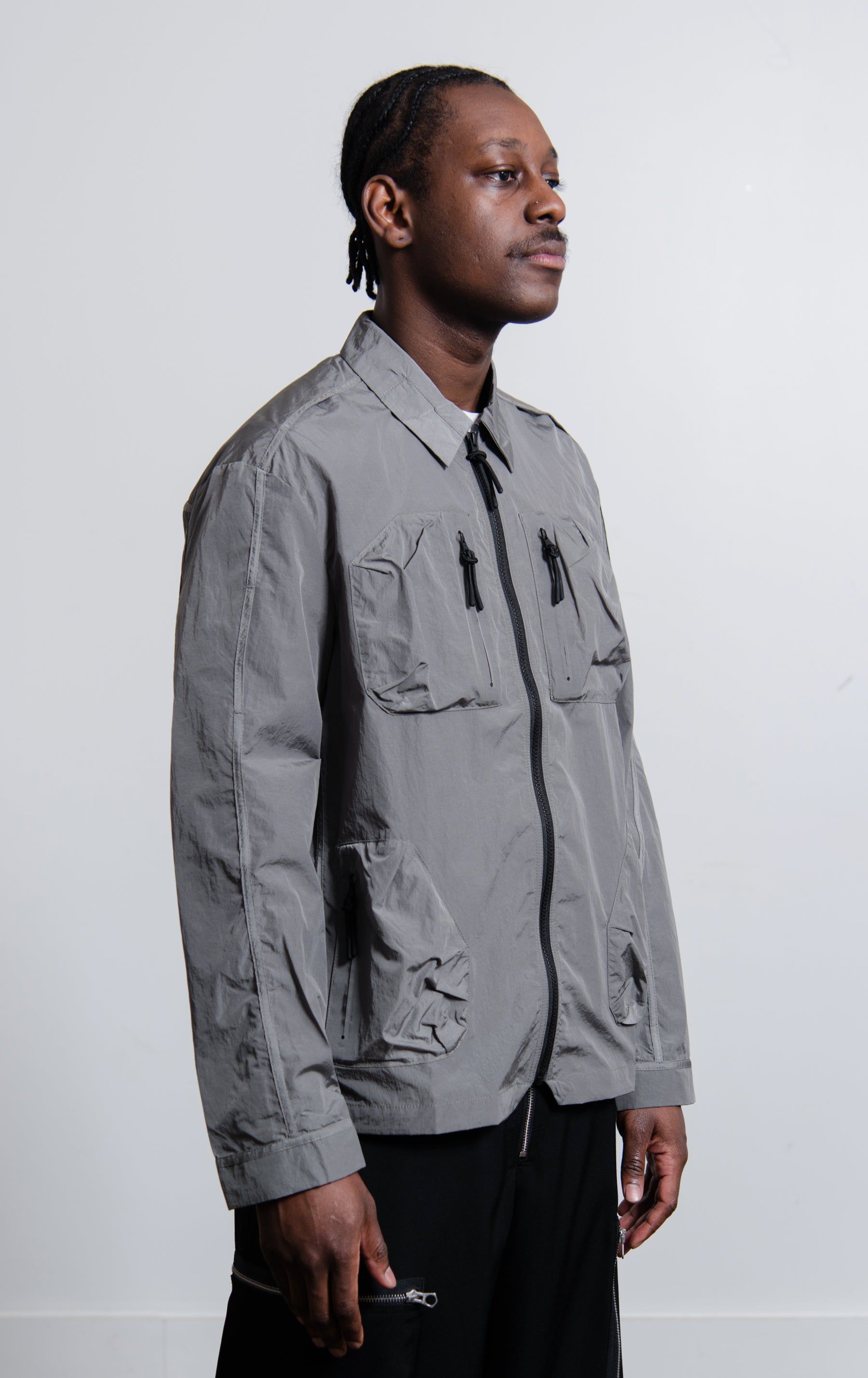 Trellick Overshirt Mid Grey sold by Nomad product image thumbnail 4