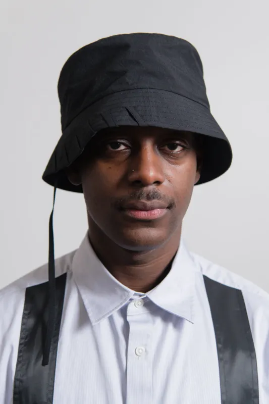 Laced Bucket Hat Black sold by Nomad