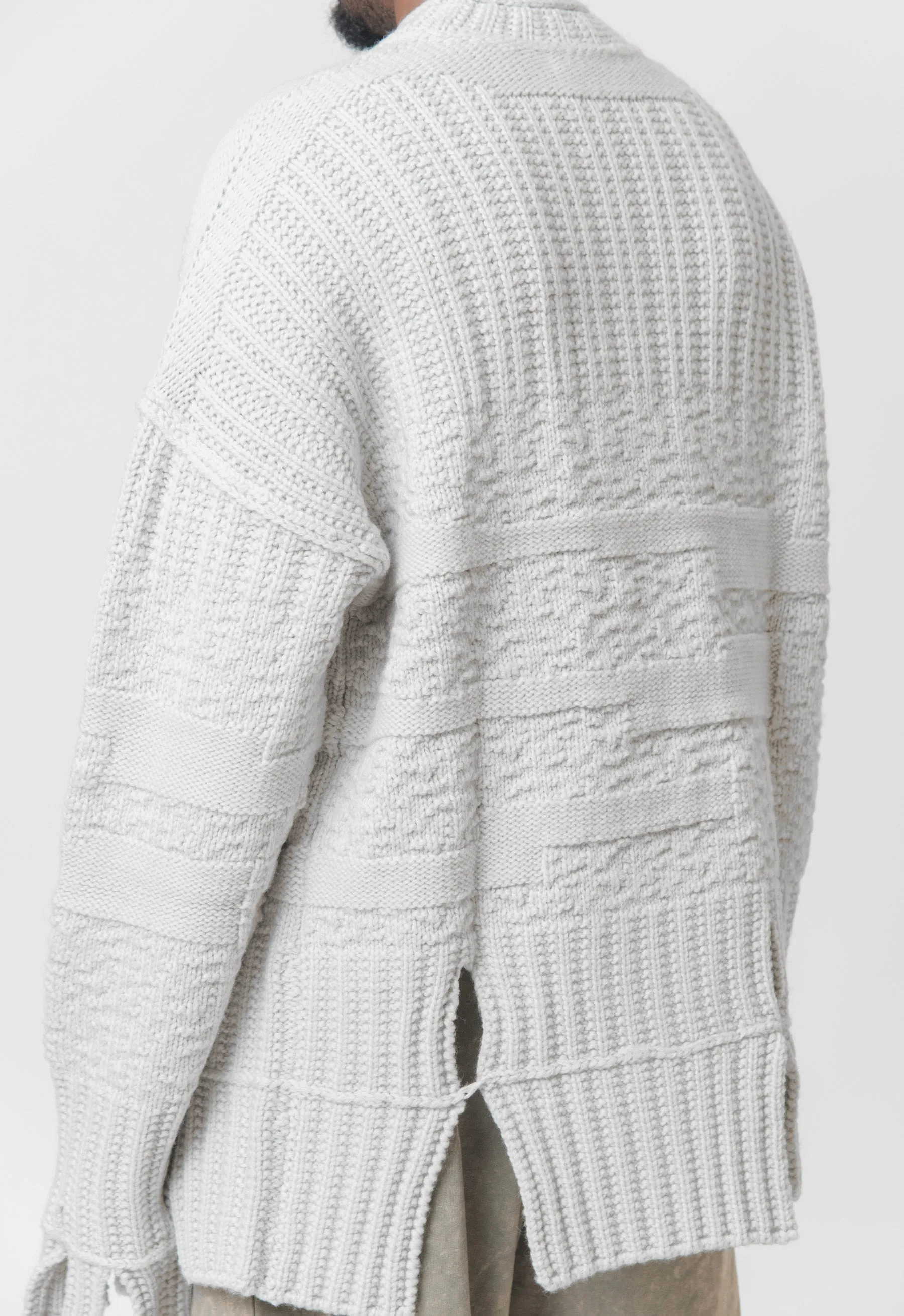 Textured Knit Mockneck Sweater Bone ACWMK150 sold by Nomad product image thumbnail 2