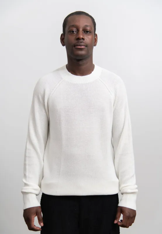 Raglan Cashmere Wool Sweater Ivory sold by Nomad