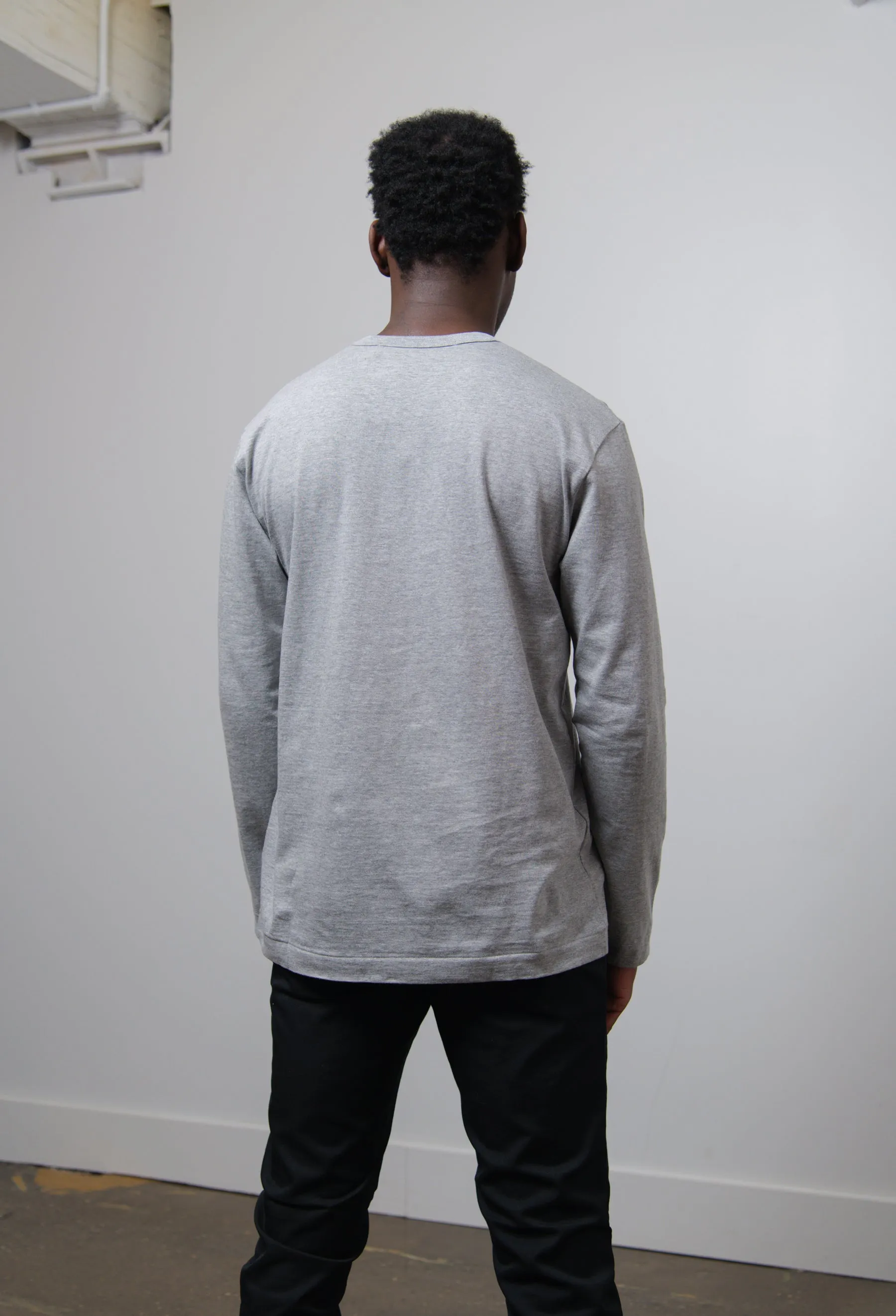 Long Sleeve Emblem Tee Grey/Black T122 sold by Nomad product image thumbnail 2