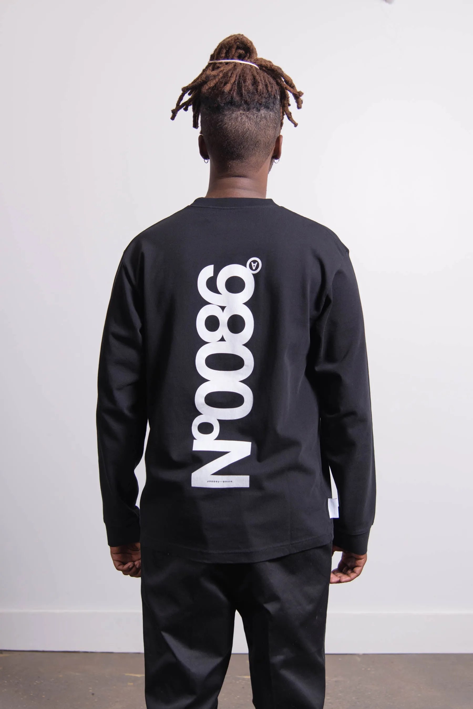 Long Sleeve N.0086 Tee Black sold by Nomad product image thumbnail 2