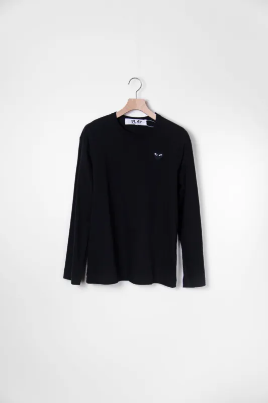 Long Sleeve Emblem Tee Black/Black T120 sold by Nomad