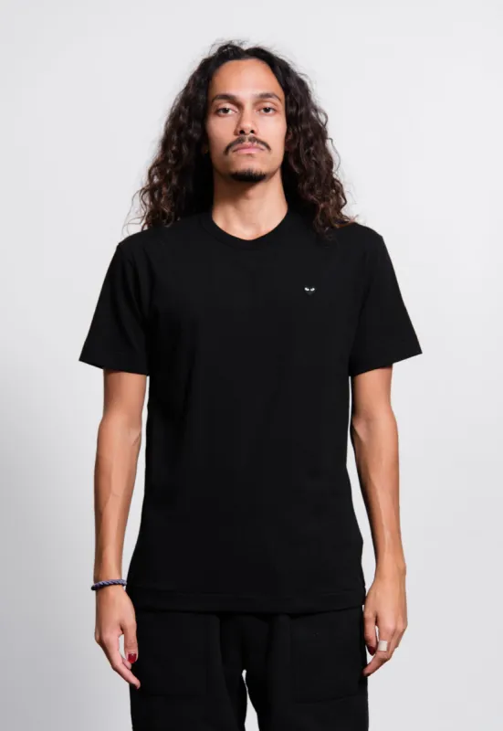 Short Sleeve Mini Emblem Tee Black/Black T202 sold by Nomad