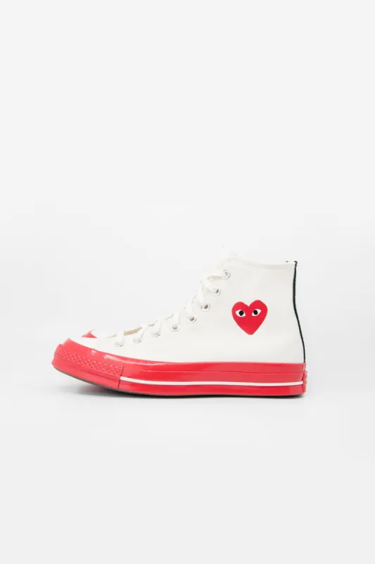 PLAY Red Sole Chuck Taylor High Off-White K124-001-2 sold by Nomad