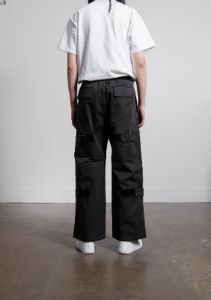 Strapped Cargo Trouser Anthracite Grey TROU000632 sold by Nomad