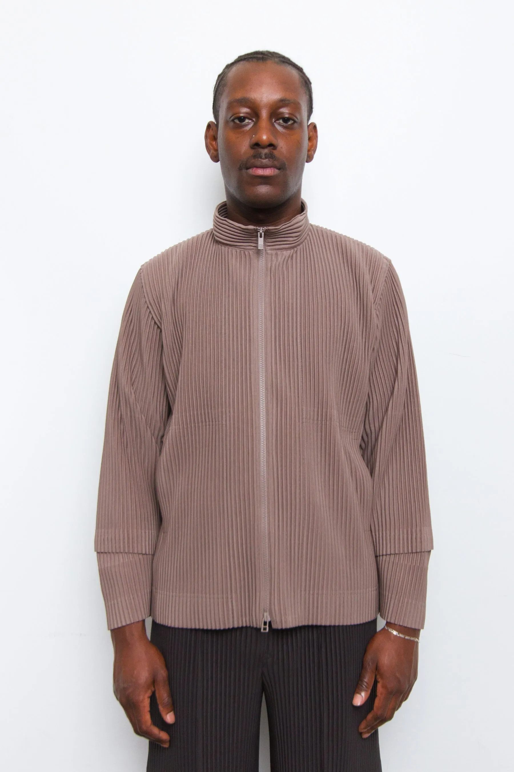 Cargo Pleated Jacket Alpaca Brown JC142-43 sold by Nomad product image thumbnail 2