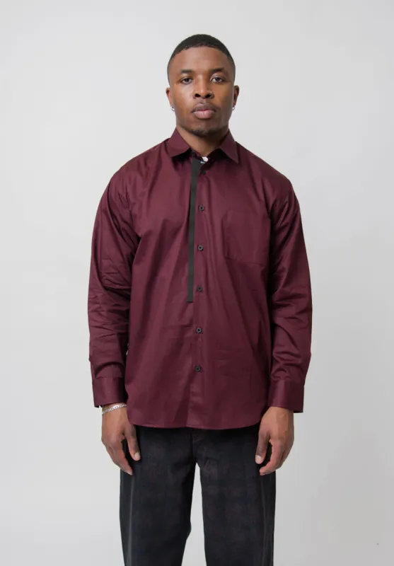 Poplin Shirt Berry made by GR10K