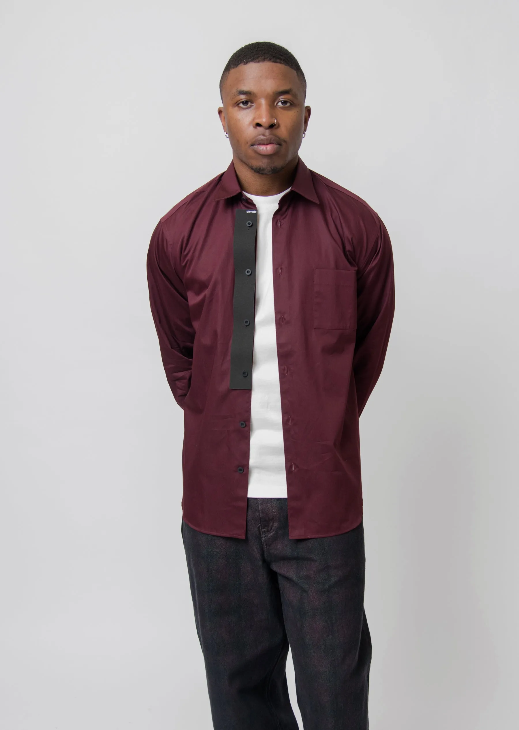 Poplin Shirt Berry sold by Nomad product image thumbnail 3