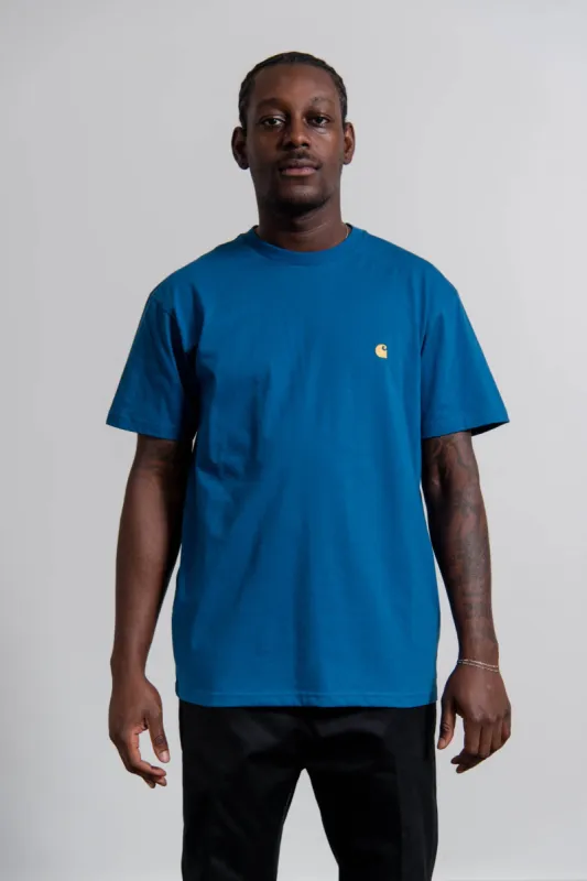 Short Sleeve Chase Tee Skydive/Gold sold by Nomad