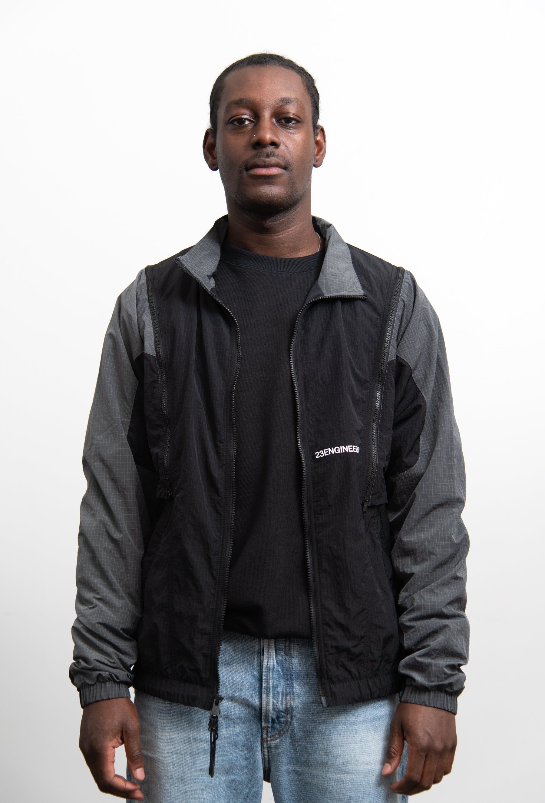 Jordan 23 Engineered Jacket Black/Iron Grey/White DH3288-010 sold by Nomad product image thumbnail 3