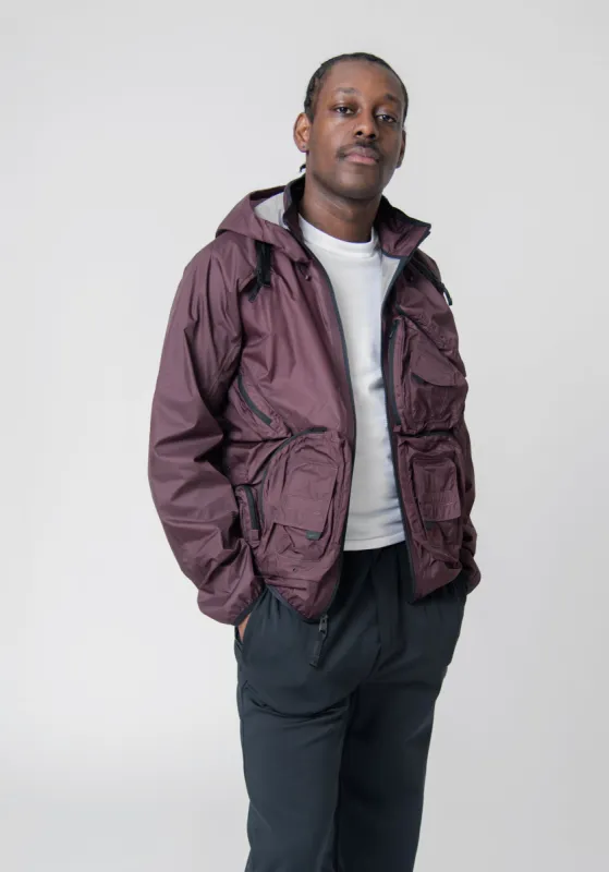 Nocta Deep Pockets Nylon Tech Jacket Dark Wine DR2618-646 sold by Nomad