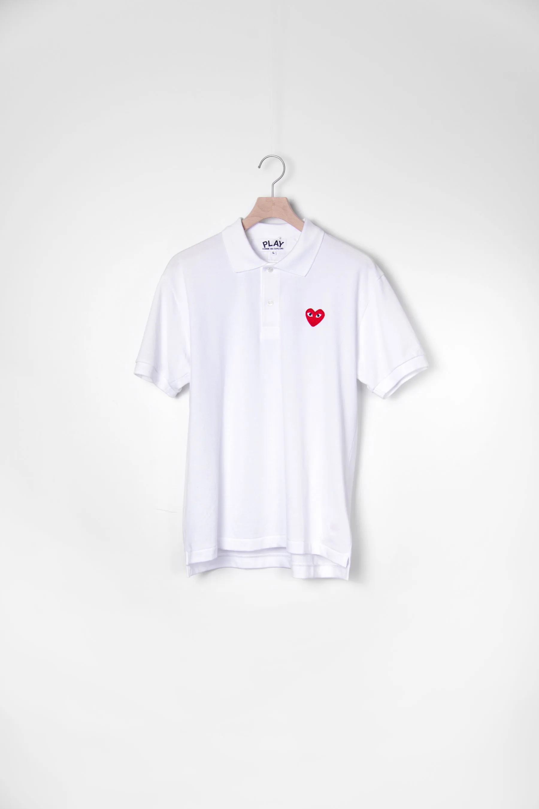 Polo Shirt White/Red T006 sold by Nomad