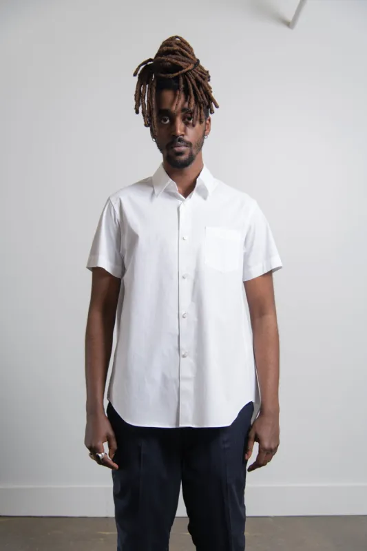 Pleated Shirt White sold by Nomad