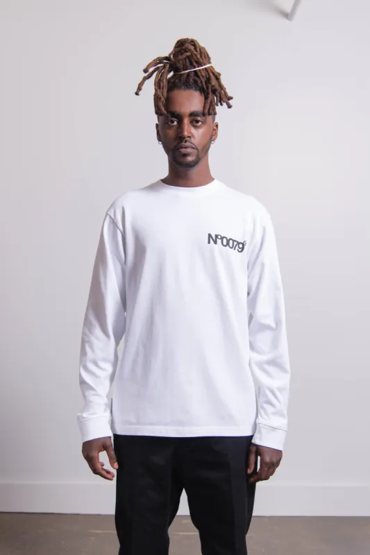 Long Sleeve N.0079 Tee White sold by Nomad
