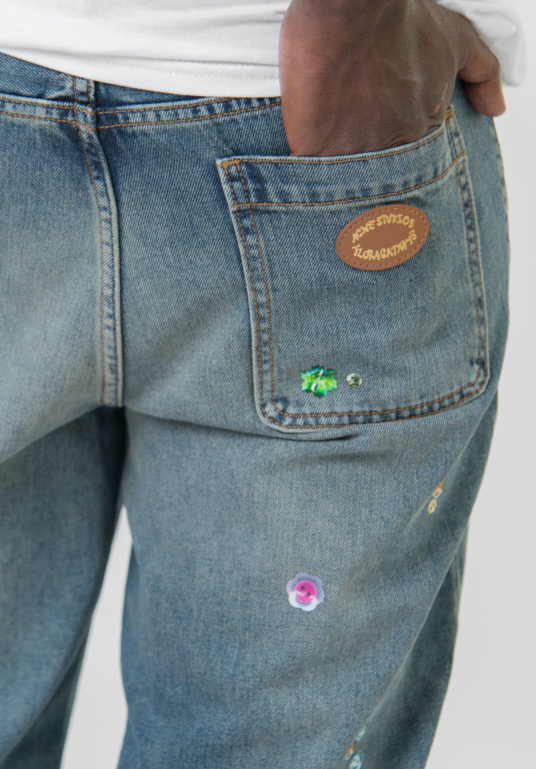 Graphic Denim Mid Blue TROU000820 sold by Nomad product image thumbnail 2