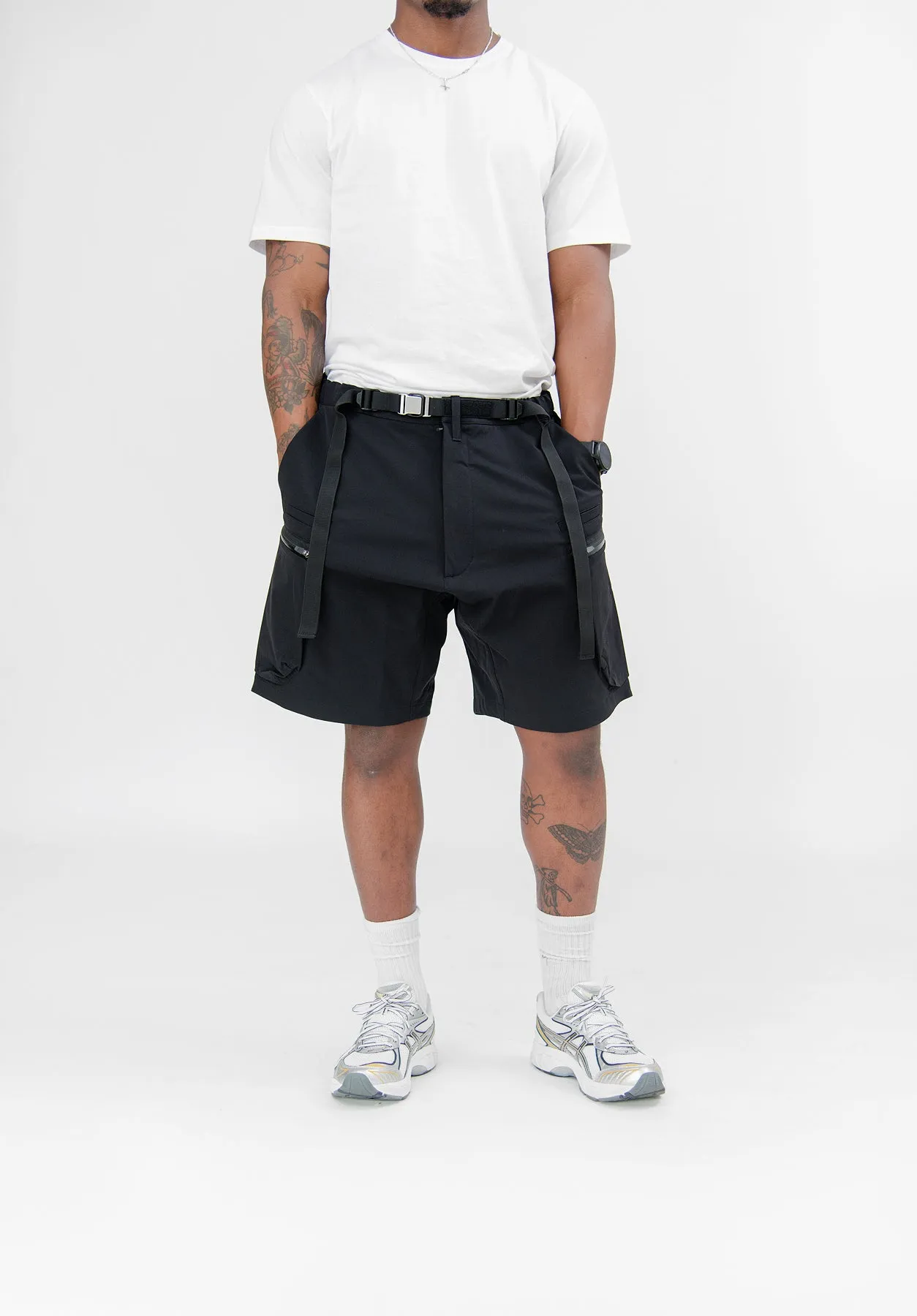 SP57-DS Schoeller Dryskin Cargo Short Gen.1 Lightshell (WR) Black sold by Nomad