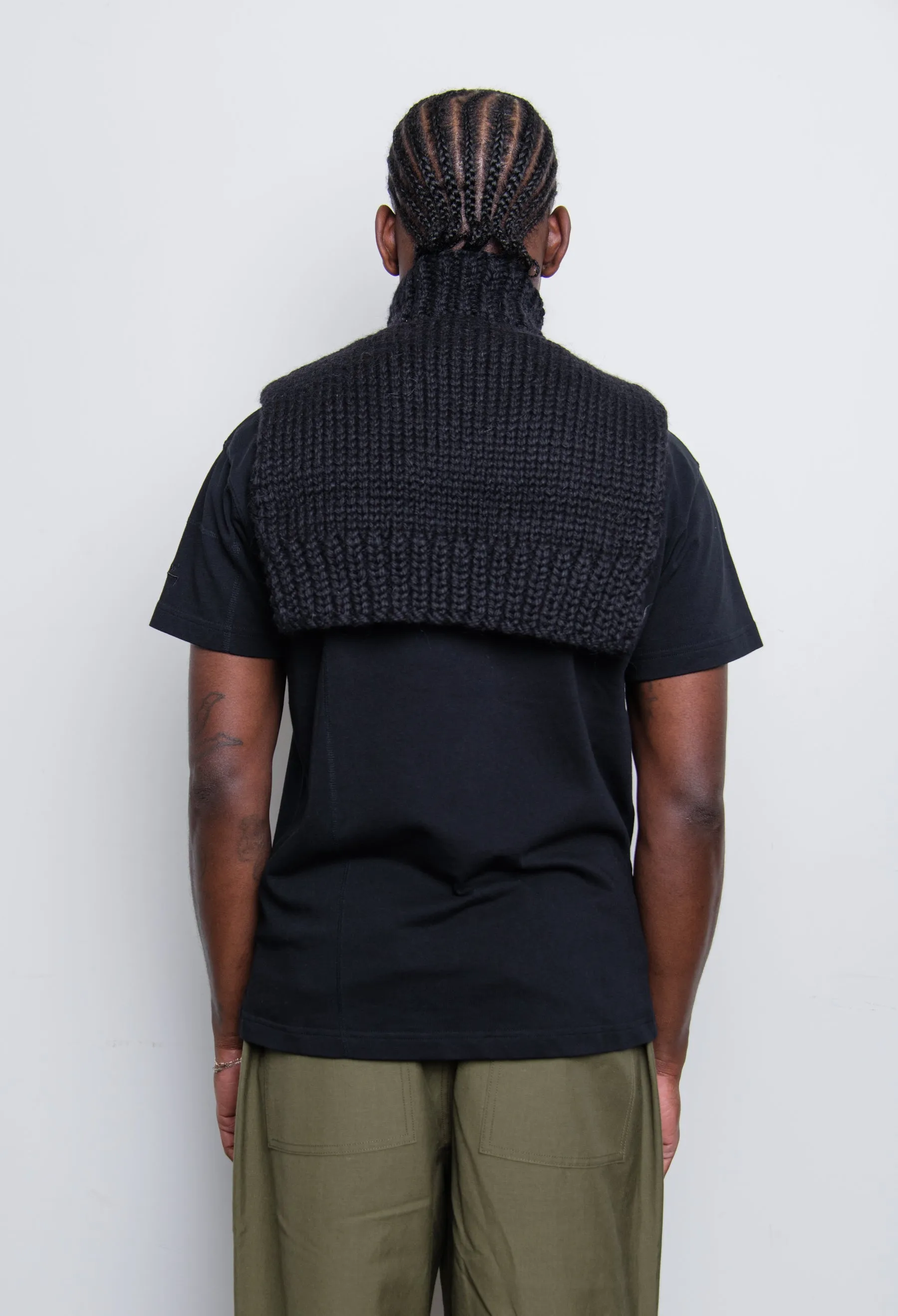Wool Velvet Float Stitch Jacquard Bib Mint/Black sold by Nomad product image thumbnail 3