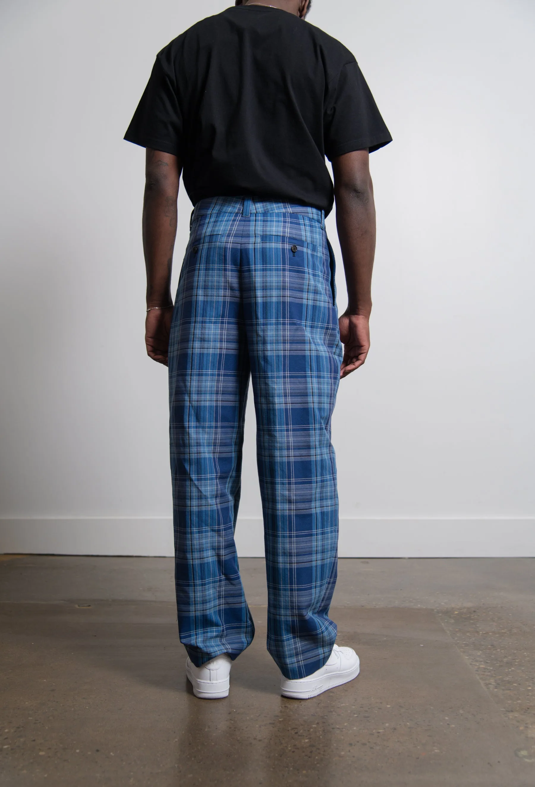 Check Trouser Blue/Navy TROU000504 sold by Nomad product image thumbnail 4