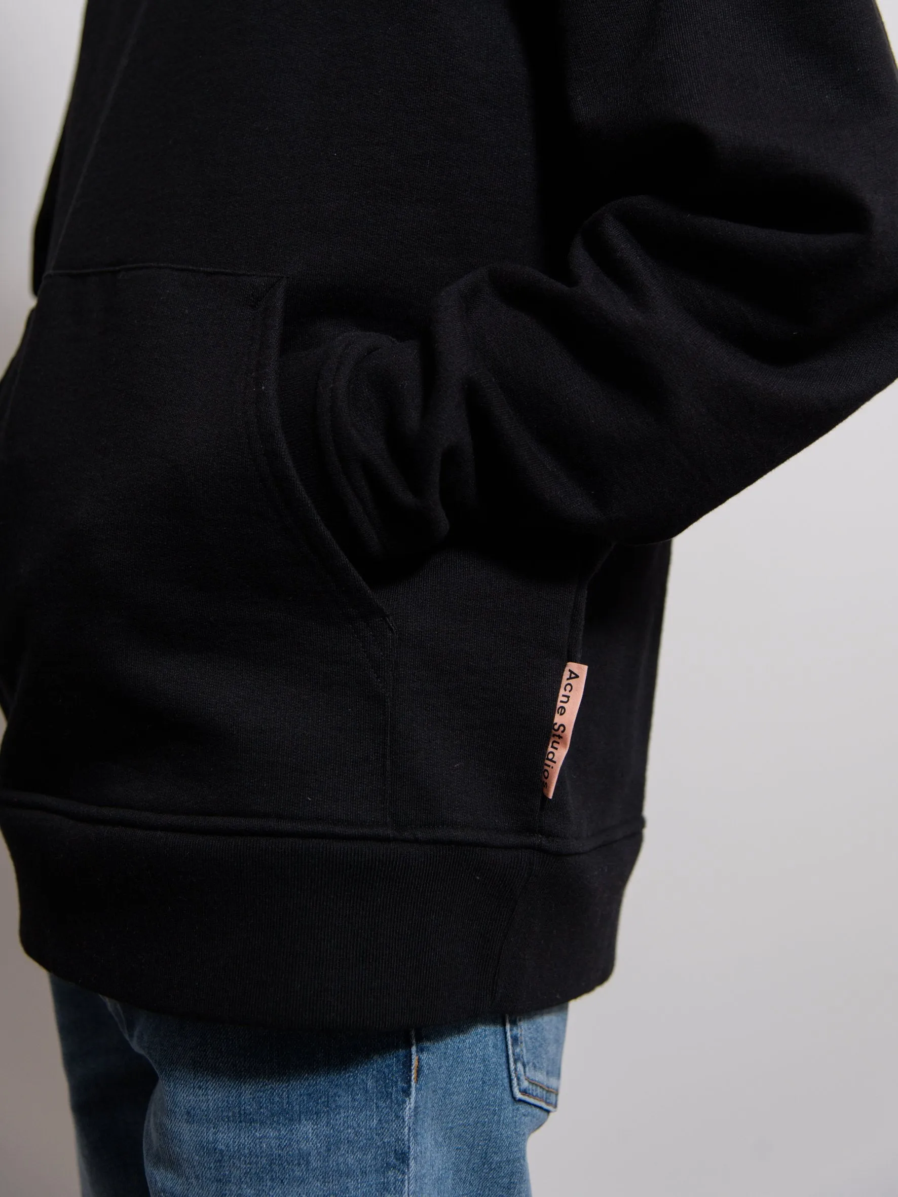 Heavyweight Brushed Cotton Hoodie Black SWEA000092 sold by Nomad product image thumbnail 2