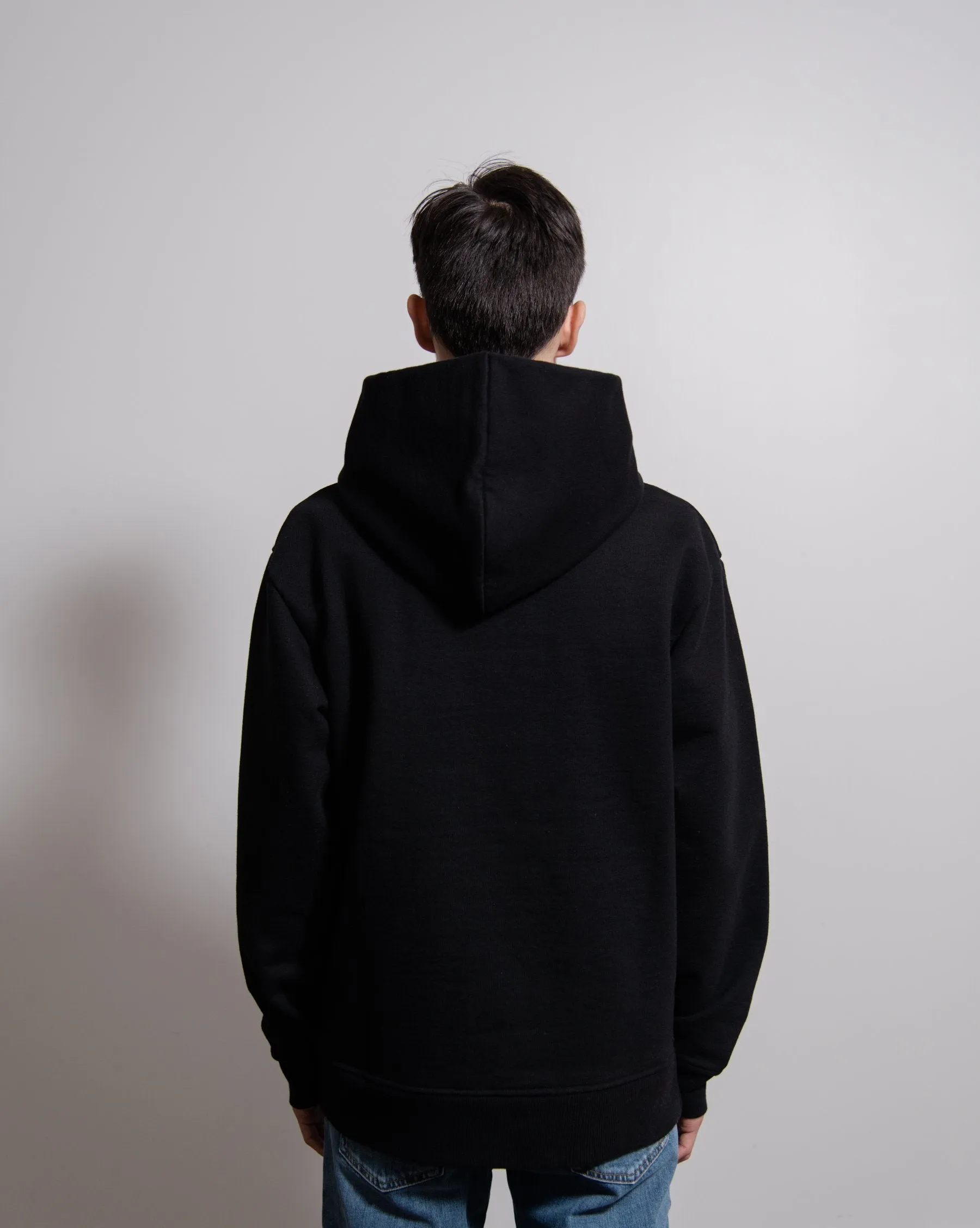 Heavyweight Brushed Cotton Hoodie Black SWEA000092 sold by Nomad product image thumbnail 4