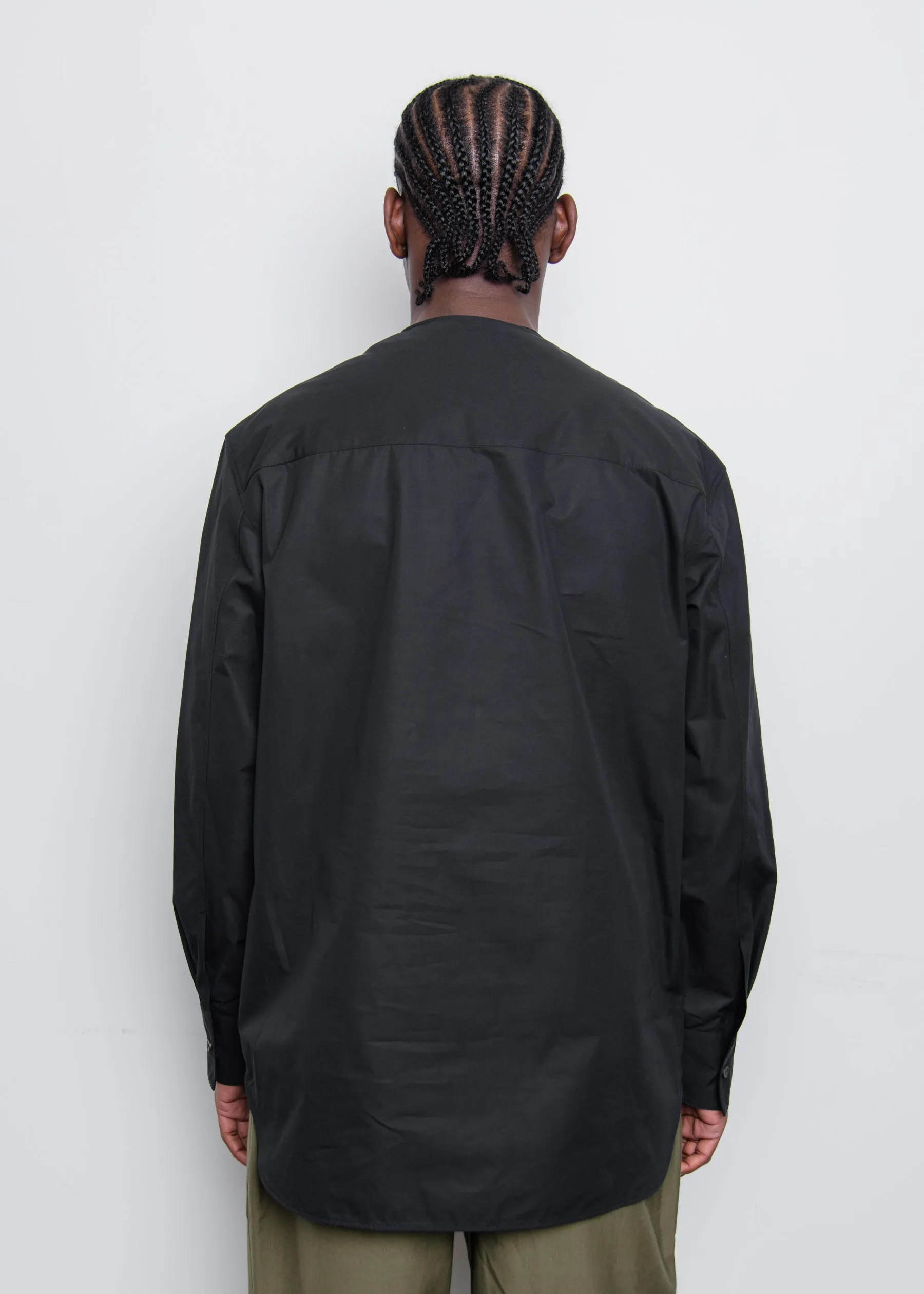 Heavy Organic Cotton Poplin Shirt Black J21DL0032 sold by Nomad product image thumbnail 3