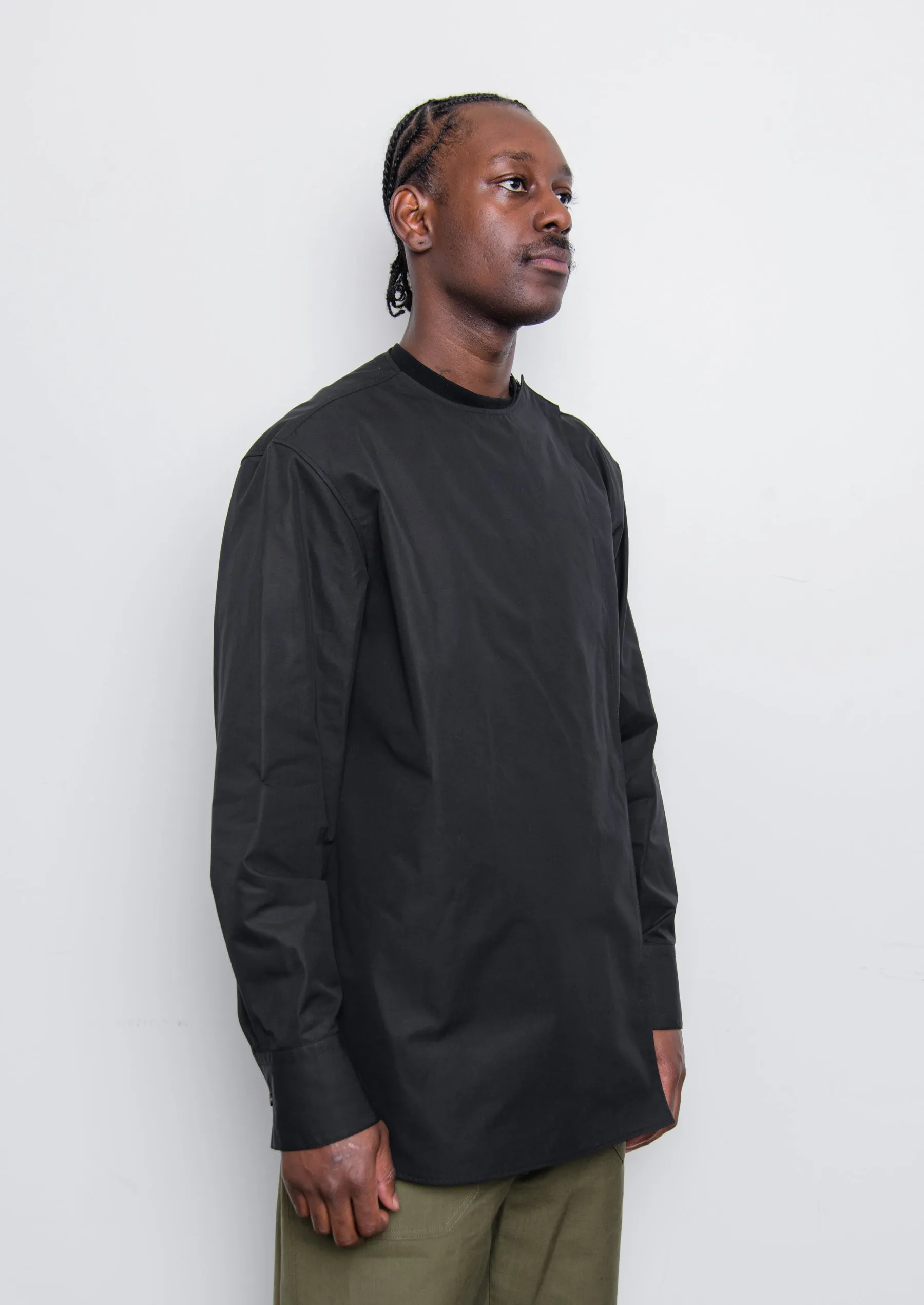 Heavy Organic Cotton Poplin Shirt Black J21DL0032 sold by Nomad product image thumbnail 4