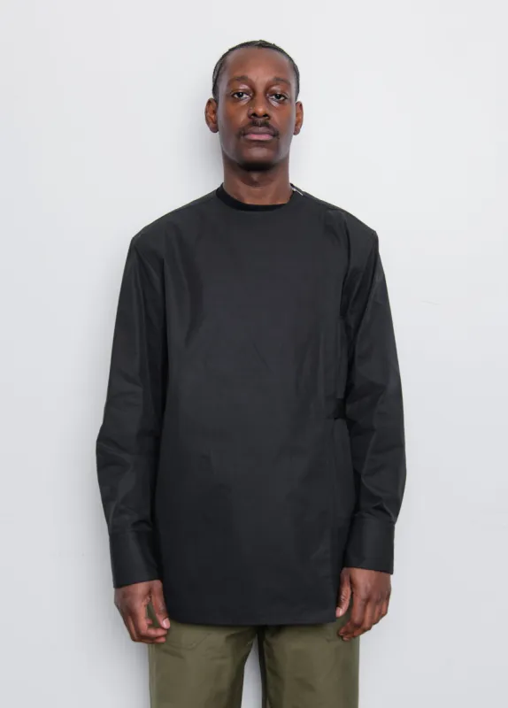 Heavy Organic Cotton Poplin Shirt Black J21DL0032 sold by Nomad