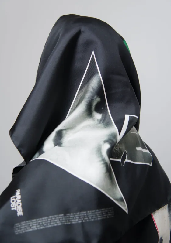 Collage Scarf Black sold by Nomad