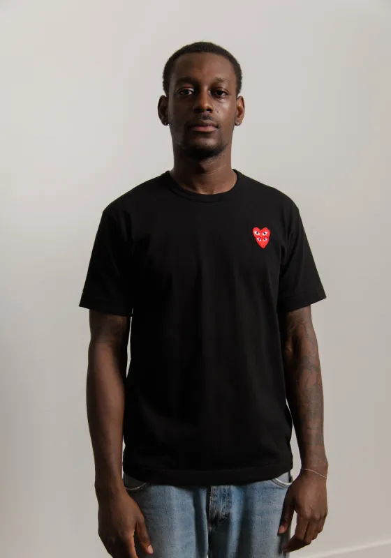Layered Double Emblem Tee Black/Red T288 sold by Nomad